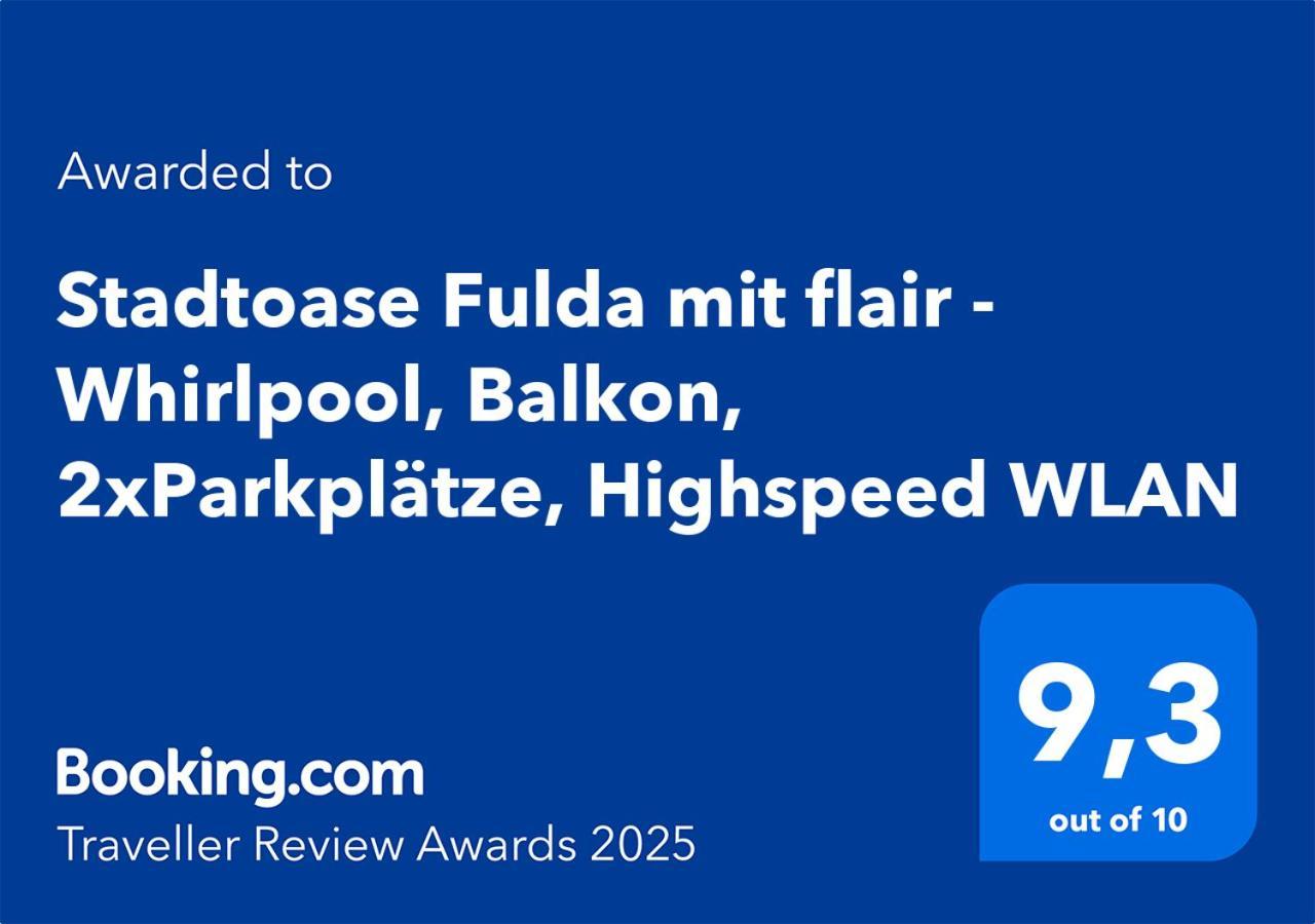 Stadtoase Fulda Mit Flair - Whirlpool, Balkon, 2Xparkplaetze, Highspeed Wlan Eksteriør billede